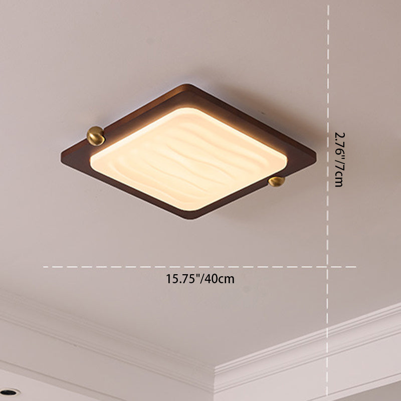 Moderne LED Holzlampe fürs Wohnzimmer