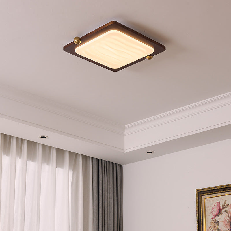 Moderne LED Holzlampe fürs Wohnzimmer