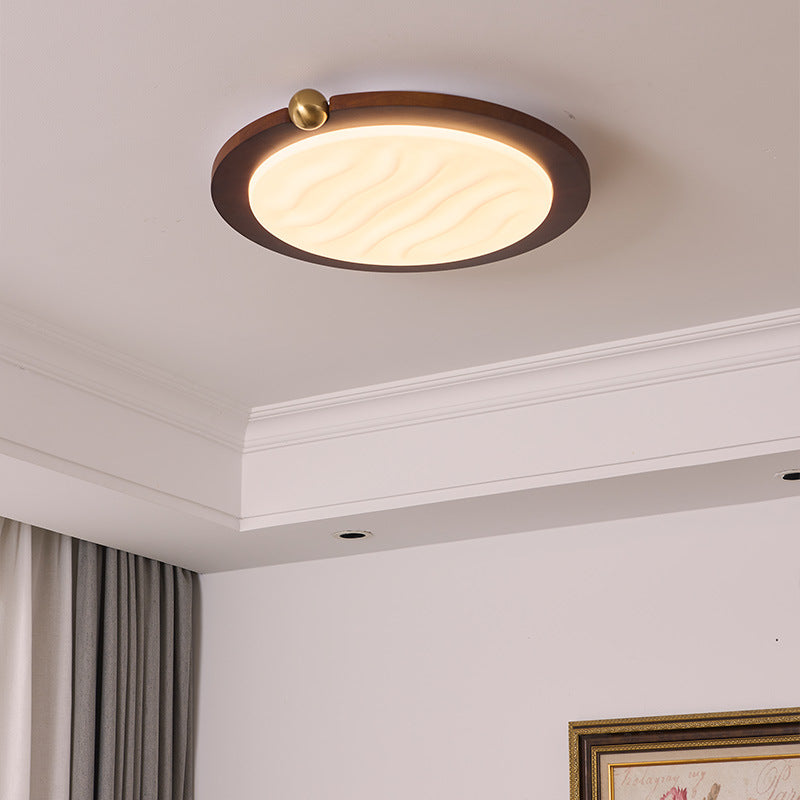 Moderne LED Holzlampe fürs Wohnzimmer