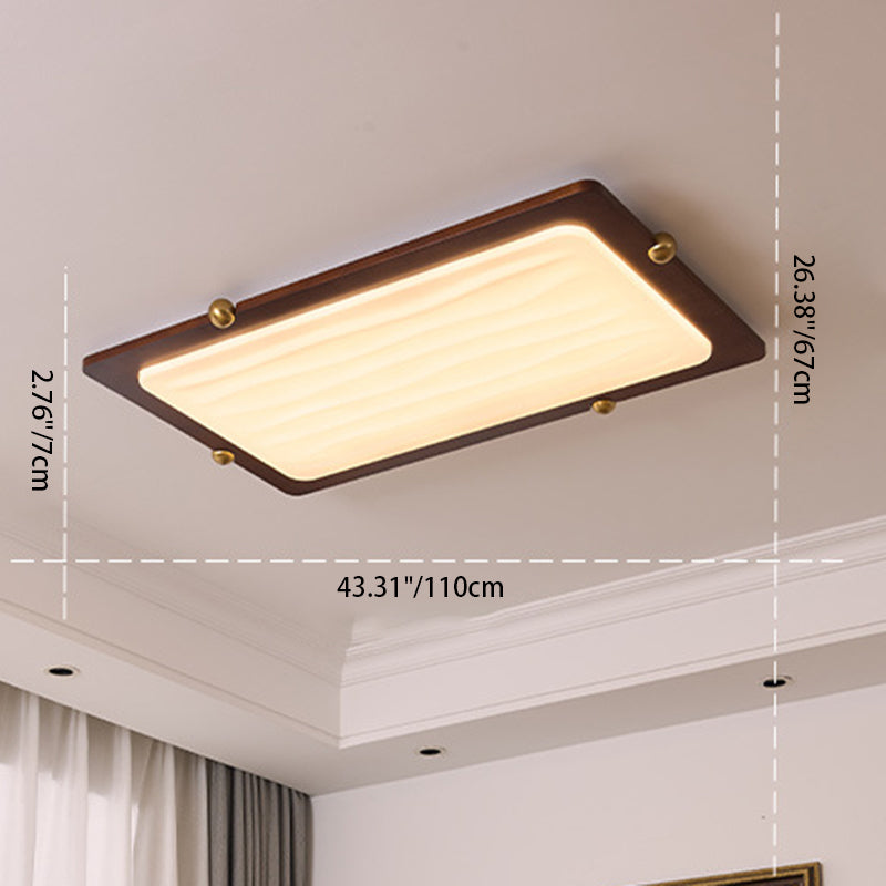 Moderne LED Holzlampe fürs Wohnzimmer
