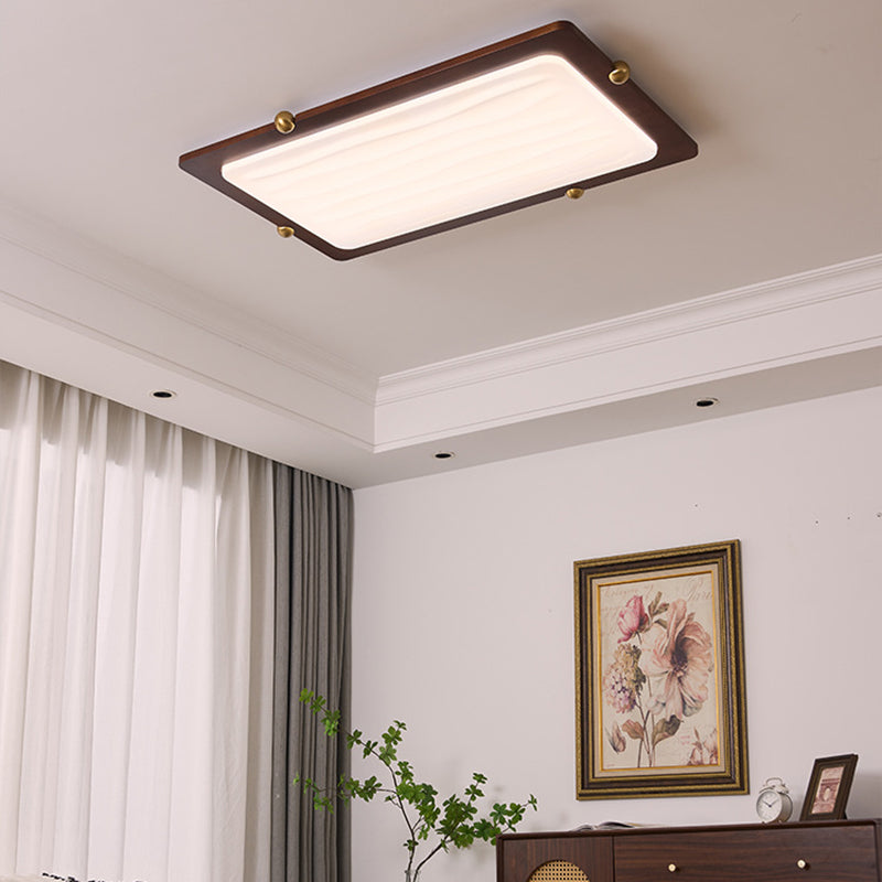 Moderne LED Holzlampe fürs Wohnzimmer