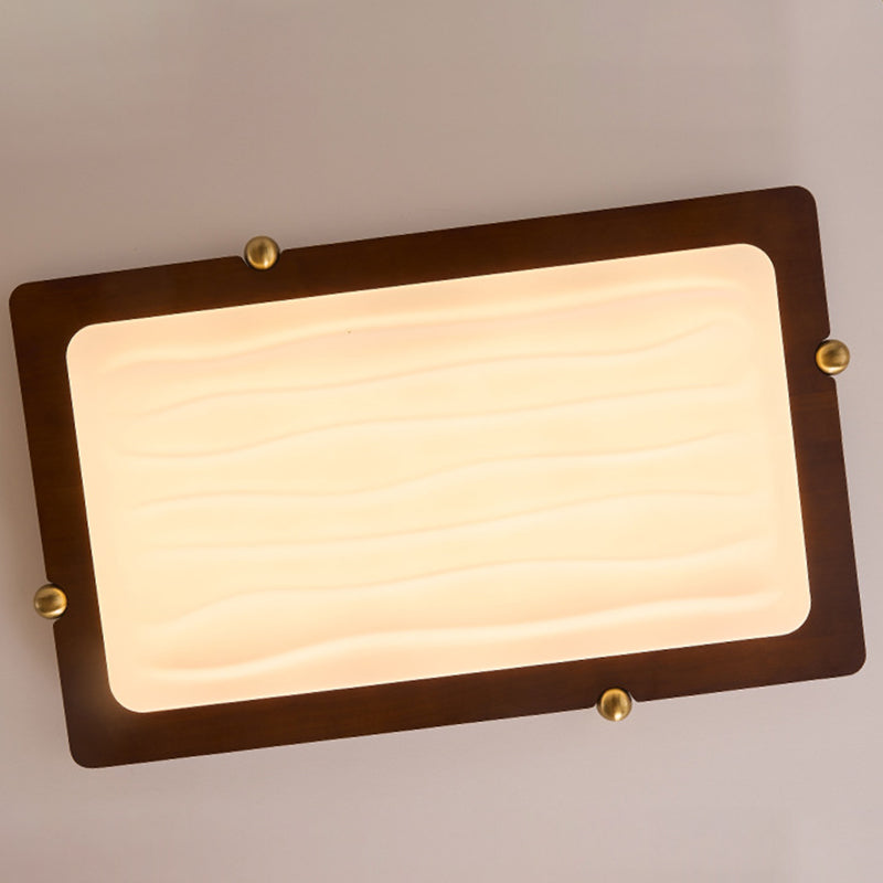 Moderne LED Holzlampe fürs Wohnzimmer