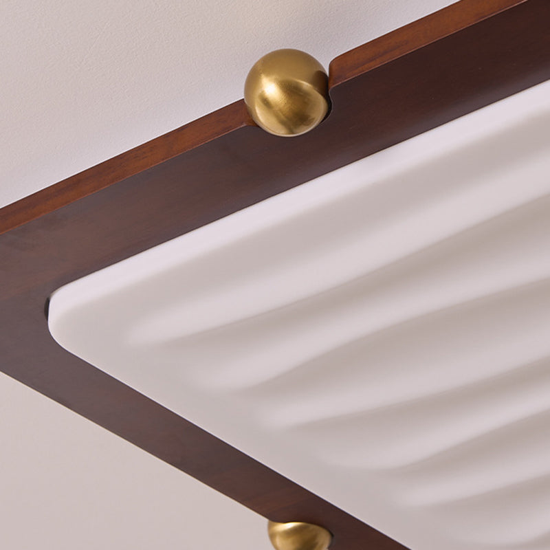 Moderne LED Holzlampe fürs Wohnzimmer