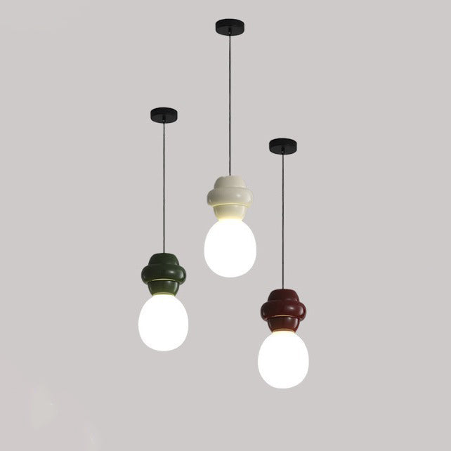 Elegante Resin-Glas Pendelleuchte