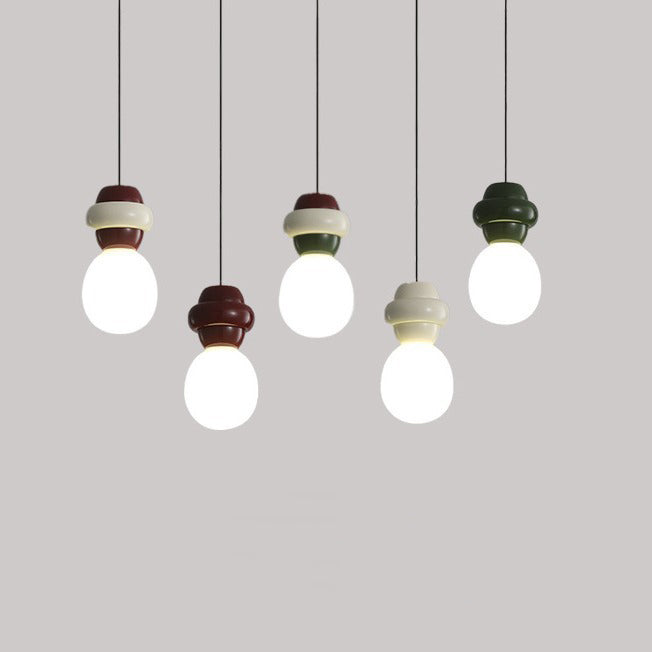 Elegante Resin-Glas Pendelleuchte