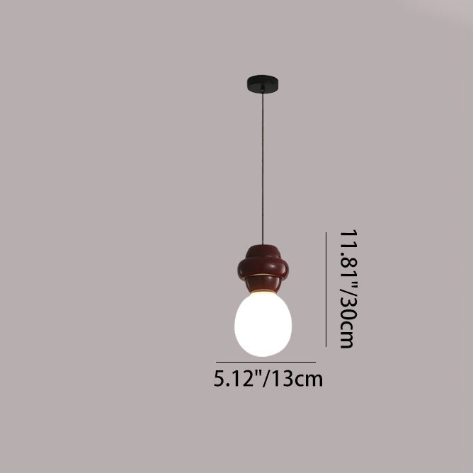 Elegante Resin-Glas Pendelleuchte
