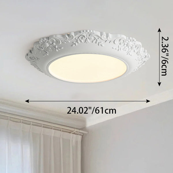 Vintage-inspirierte Deckenleuchte aus Harz-Aster Selection