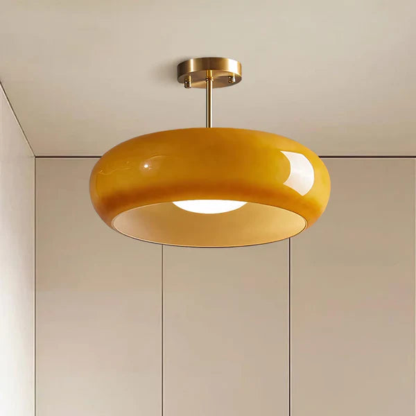 Bauhaus-Glas-Deckenleuchte, modernes Design, Deckenleuchte, Wohnzimmer, Schlafzimmer, warmes Licht