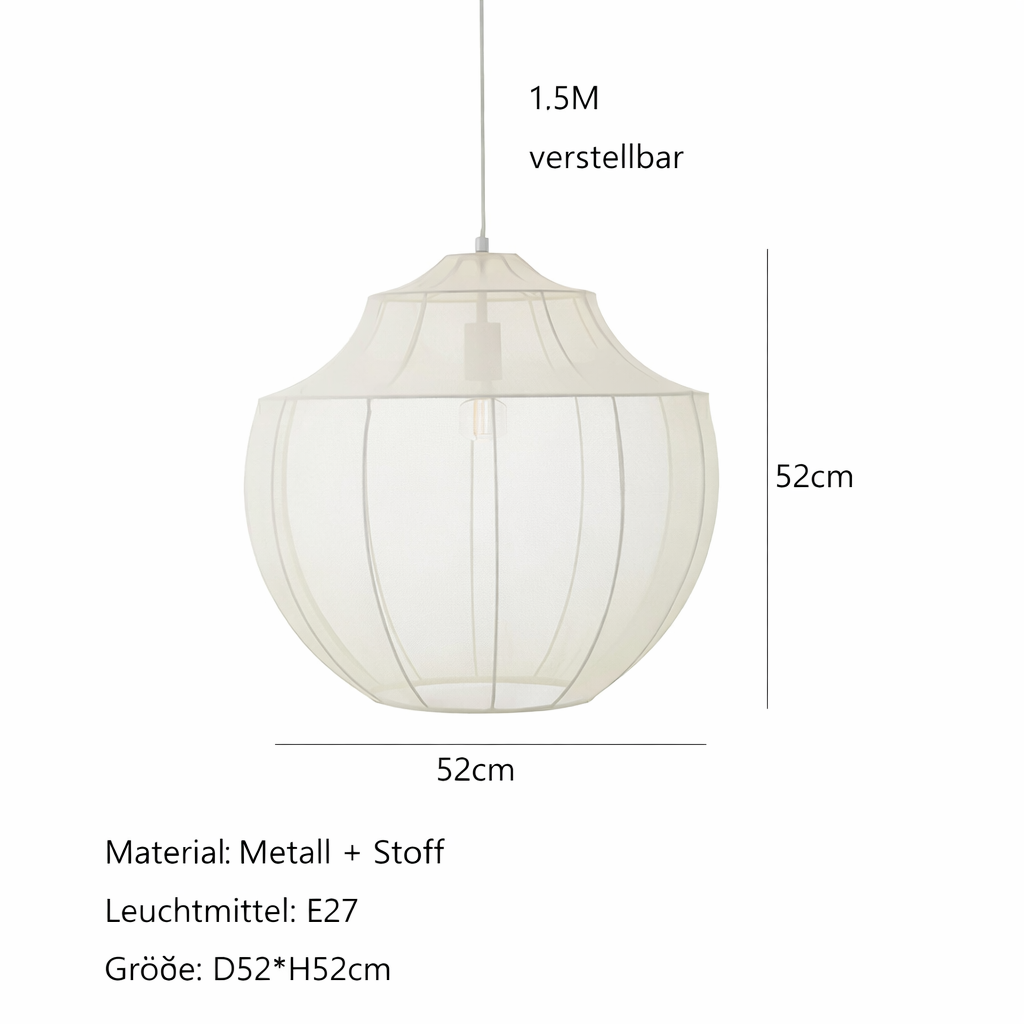 Aster Maison | Nordische Stoff-Pendelleuchte Minimalistisch