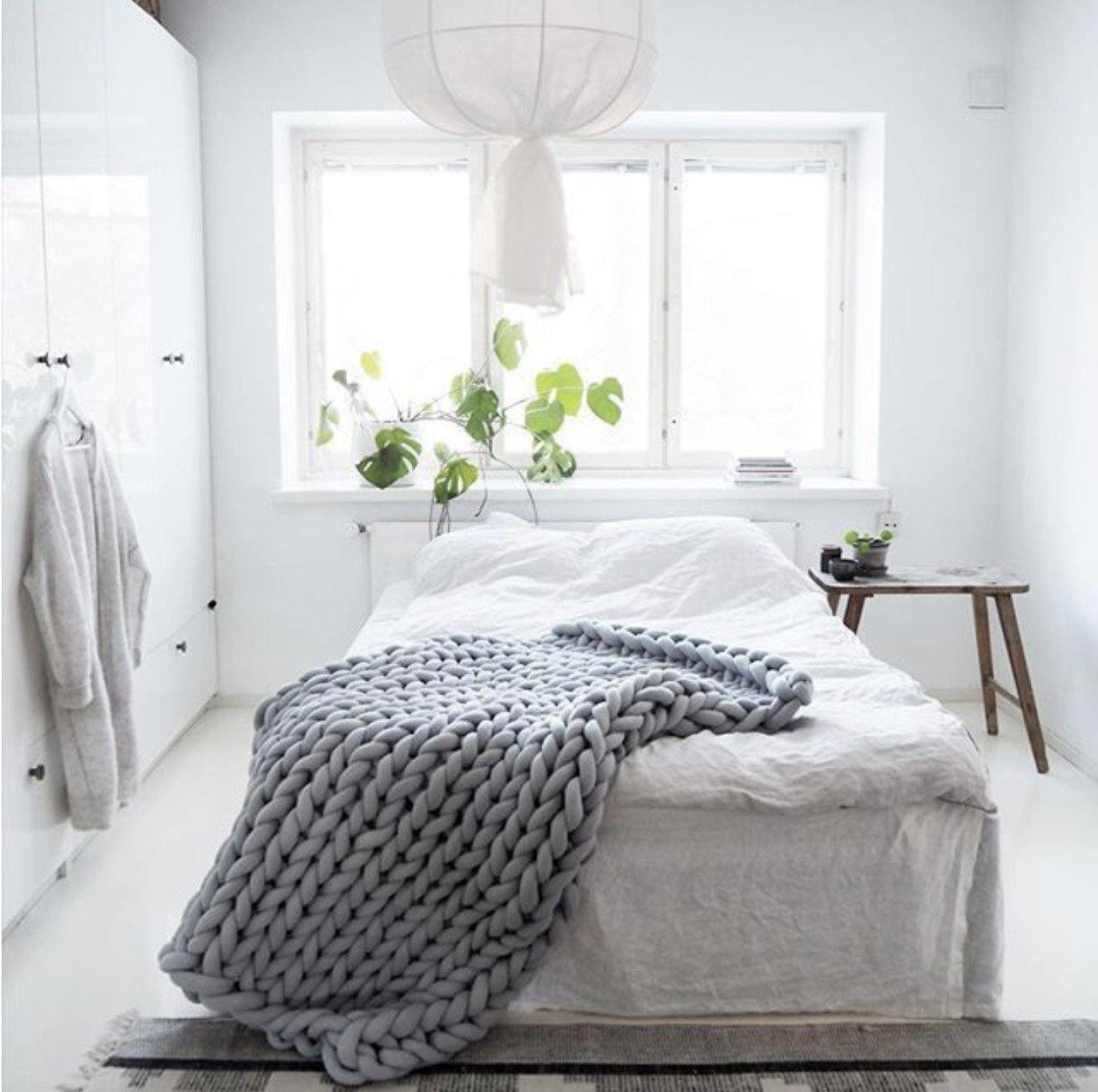 Kuschelige Strick-Decke-Aster Selection