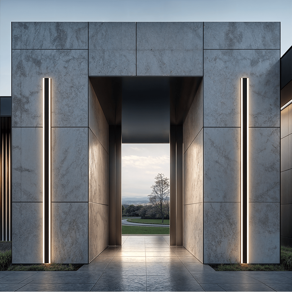 Minimalistischer LED-Außenwandleuchter – Energieeffizient & Robust-Aster Selection