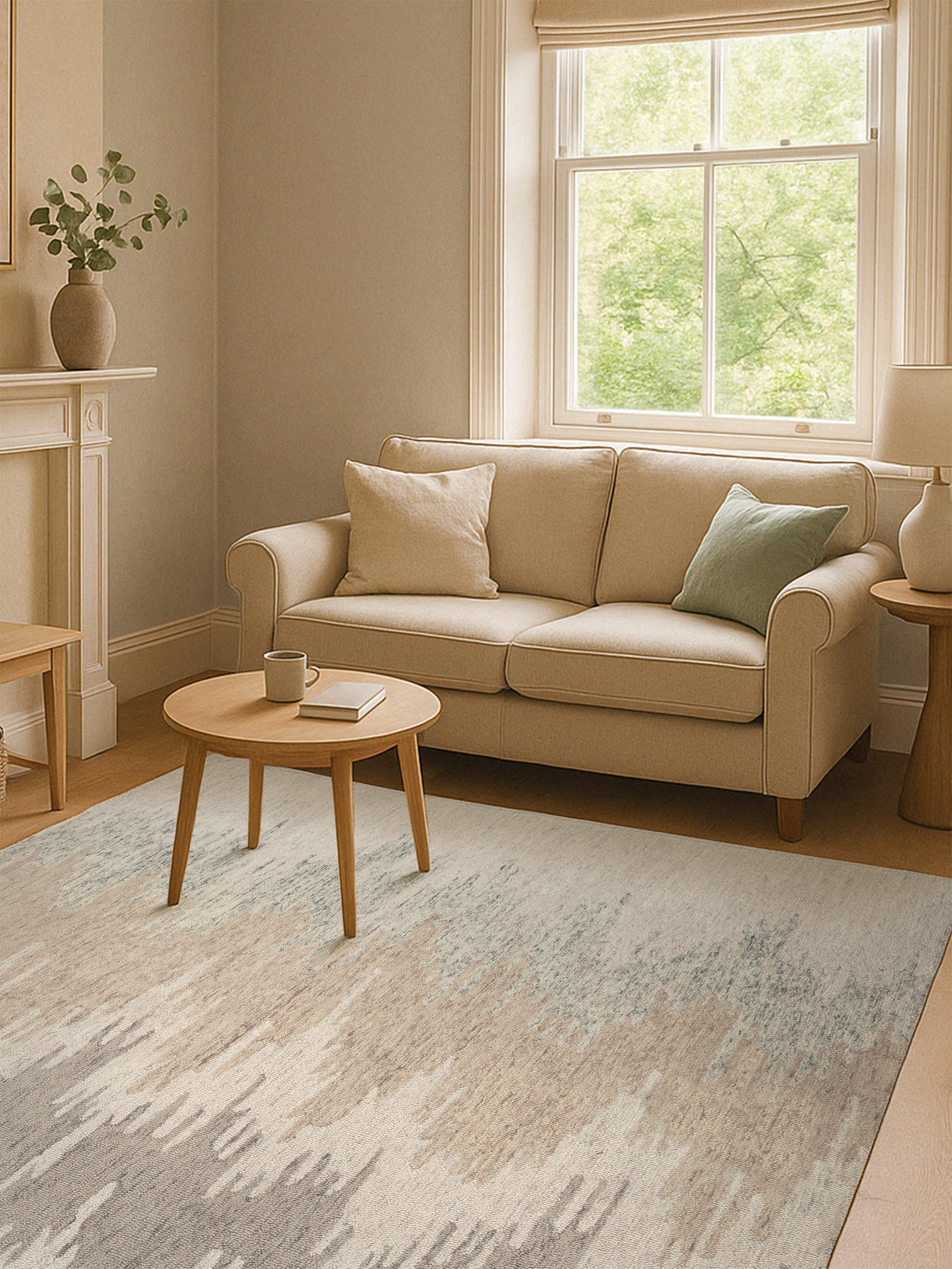 Wollteppich 160x230 200x300 aus Wolle für Wohnzimmer Schlafzimmer