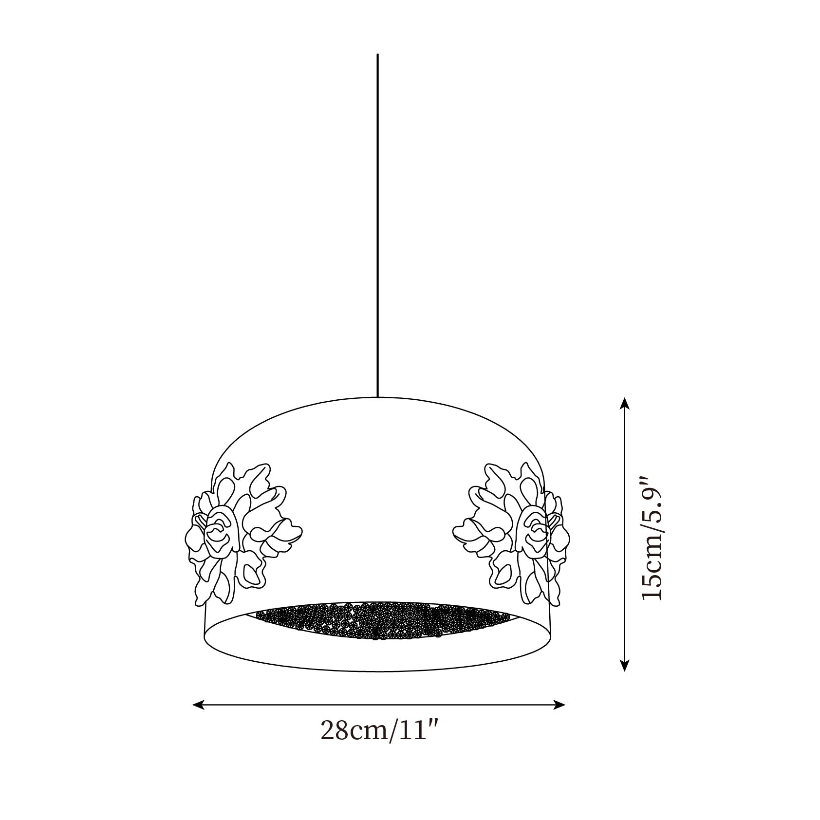 Elegante Resin-Kronleuchter Lampe