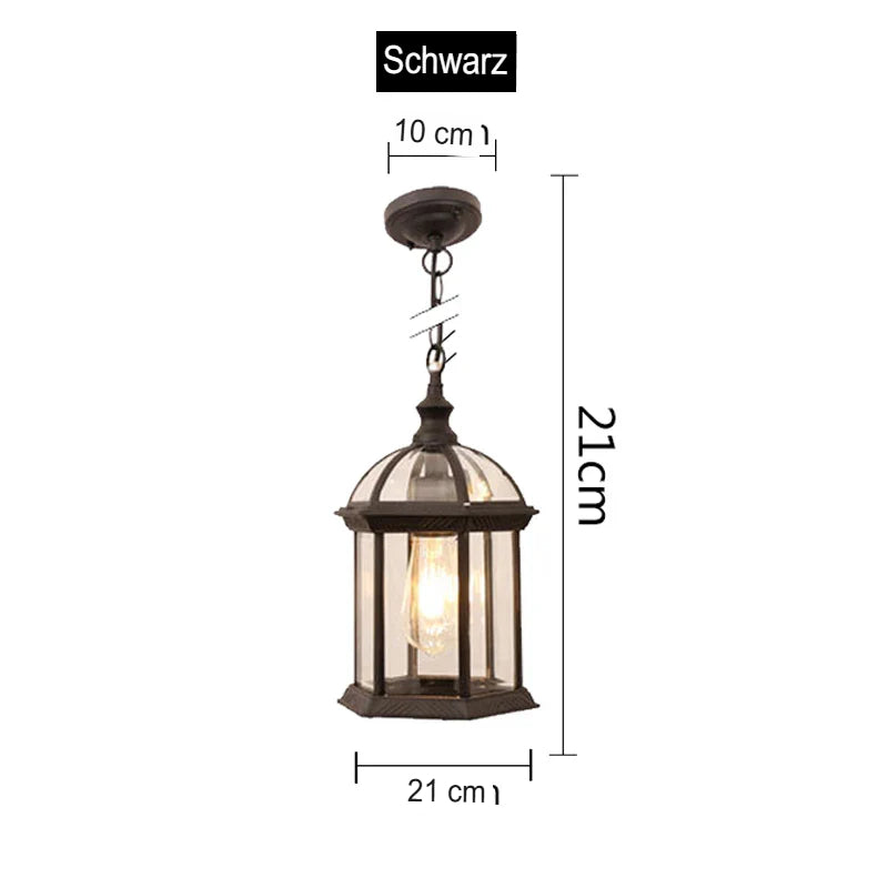 Hanging lamp for garden outdoor area
