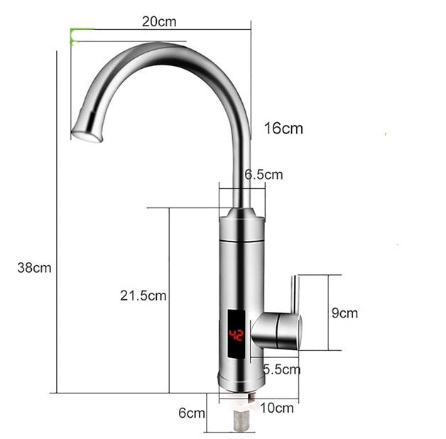 Elektrische Küchenarmatur mit Sofort-Heizfunktion-Aster Selection