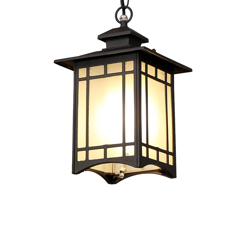 Industrial solar hanging light for outdoor use