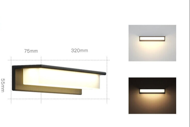Schlanke LED Wandleuchte