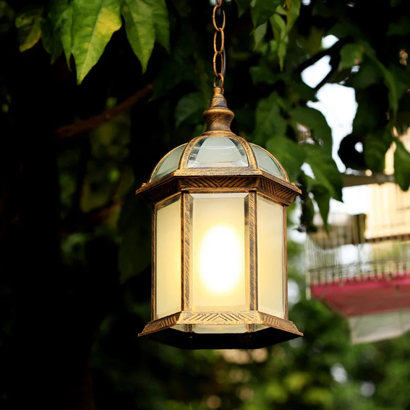 Hanging lamp for garden outdoor area