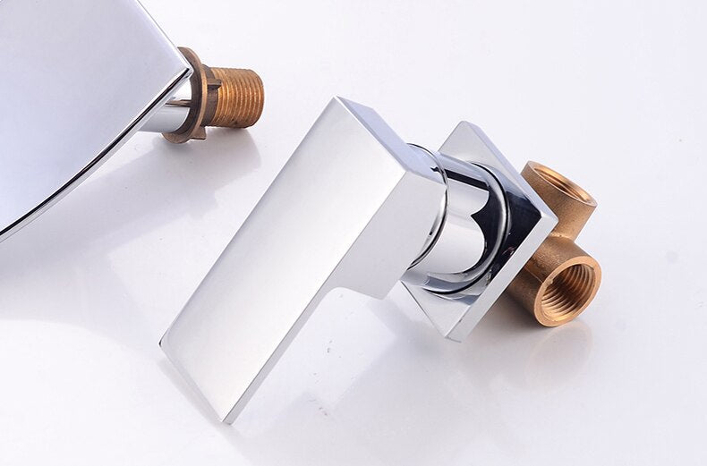 Elegant waterfall faucet with curved design
