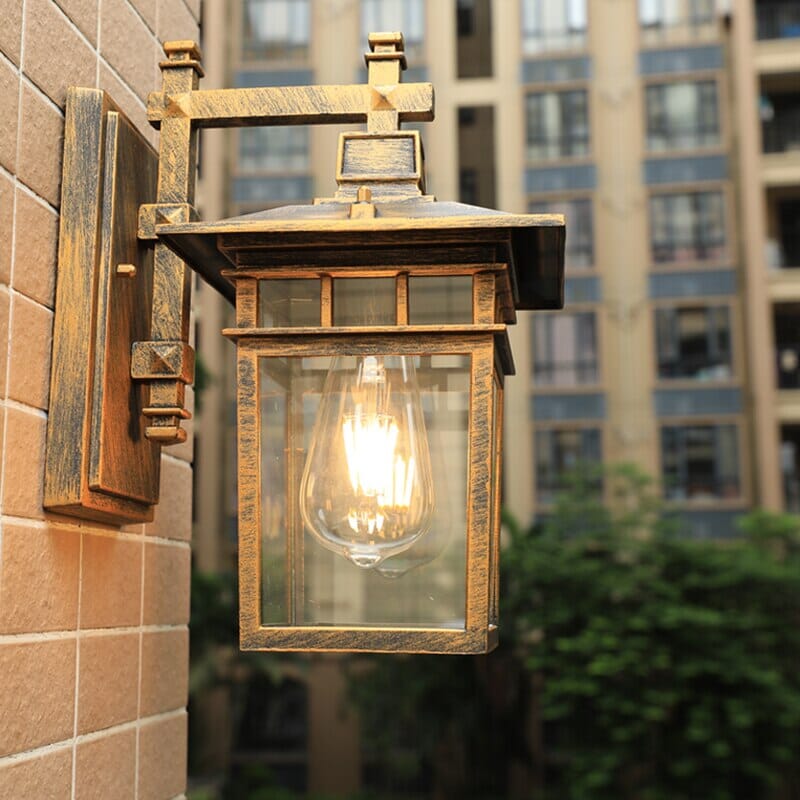 Vintage outdoor wall light retro style