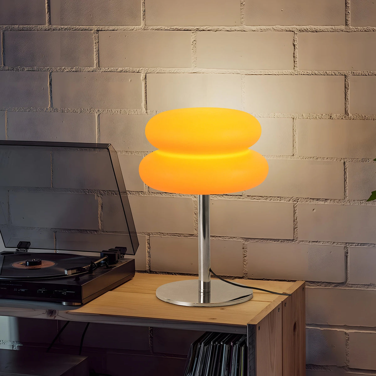 Cassiran Art Deco Glas Tischleuchte