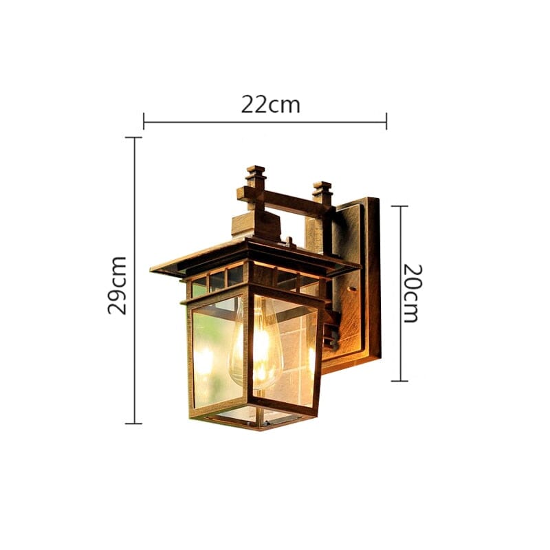 Vintage outdoor wall light retro style