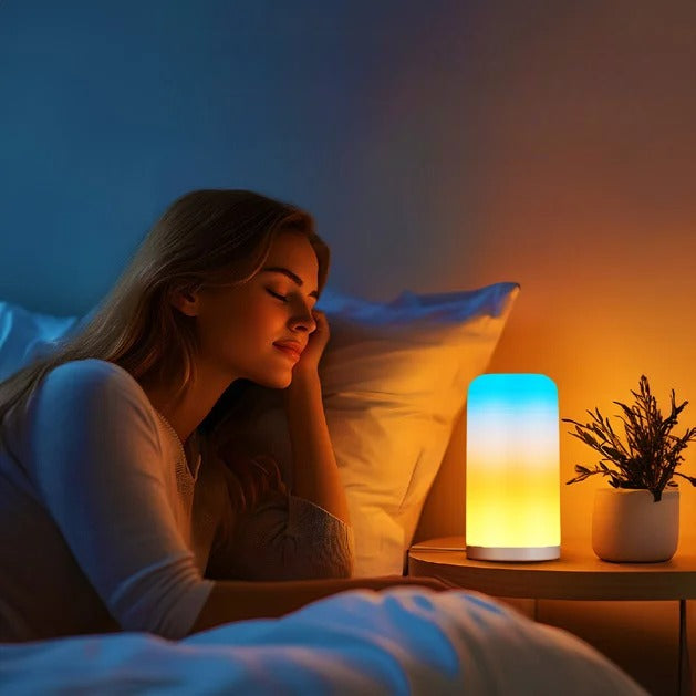 RGB-LED-Tischleuchte, dimmbar