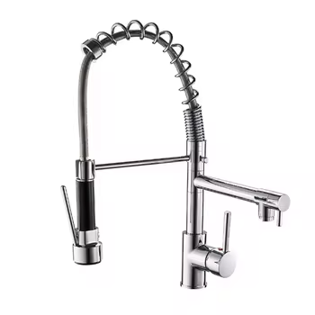 Moderne Küchenarmatur von Varello aus Edelstahl mit Ausziehbrause