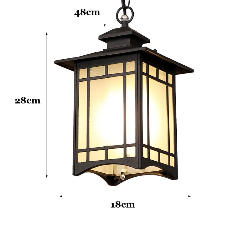 Industrial solar hanging light for outdoor use