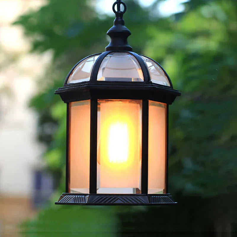 Hanging lamp for garden outdoor area
