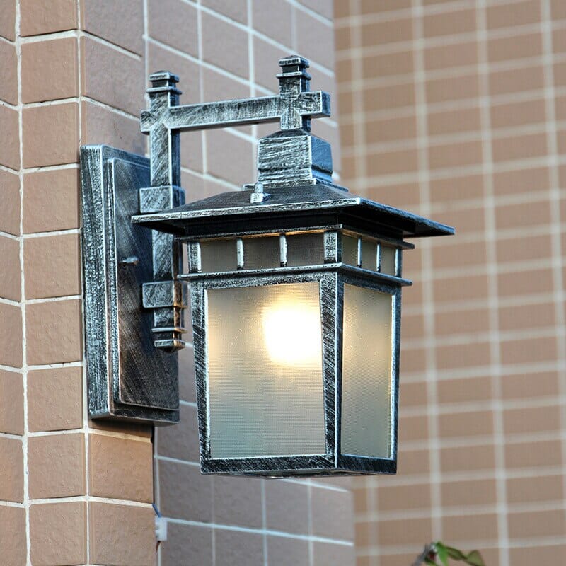 Vintage outdoor wall light retro style