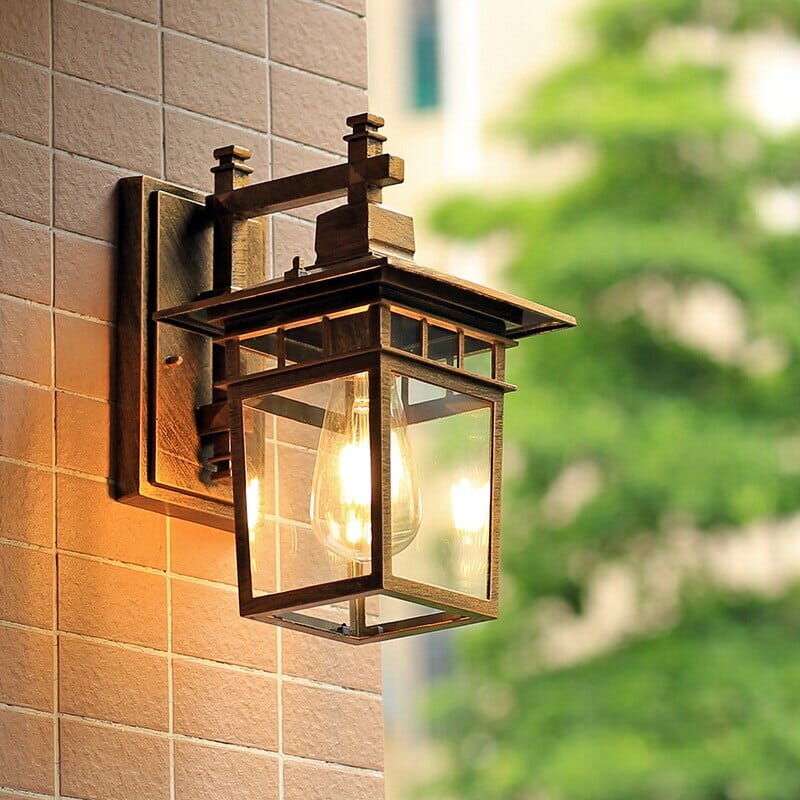 Vintage outdoor wall light retro style