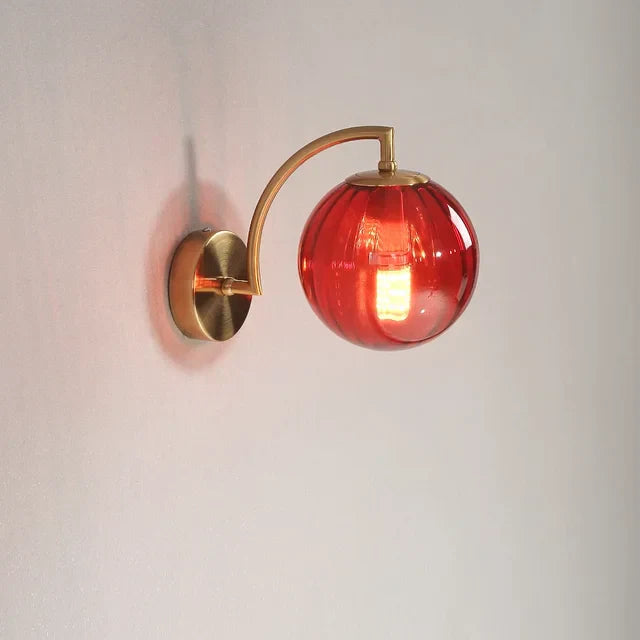 Glass wall lamp with a modern flair