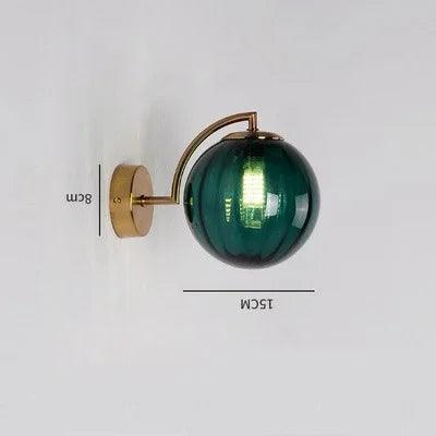 Glass wall lamp with a modern flair