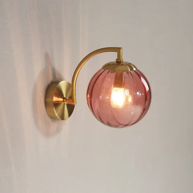 Glass wall lamp with a modern flair