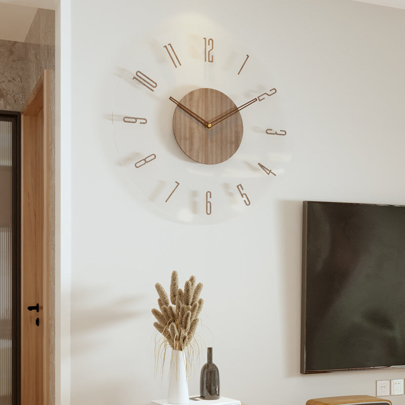 Zeitlos elegante Holz-Wanduhr-Aster Selection