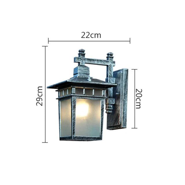 Vintage outdoor wall light retro style