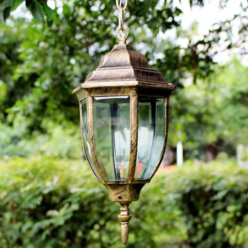 Vintage outdoor light in chandelier style