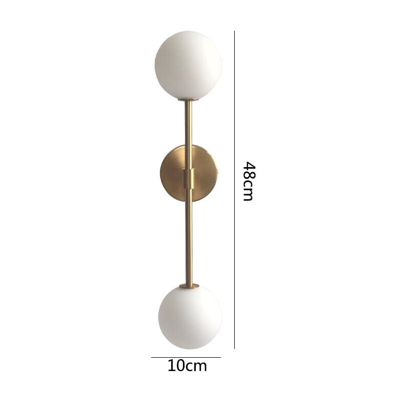 Runde Milchglas Led Wandleuchte
