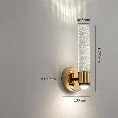 Crystal wall light