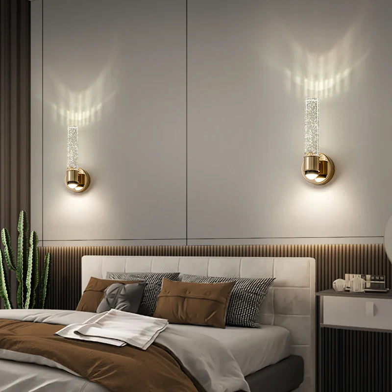 Crystal wall light