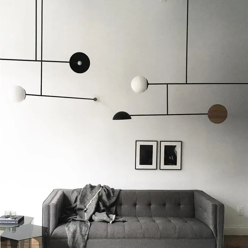 Geometrische LED Pendelleuchte