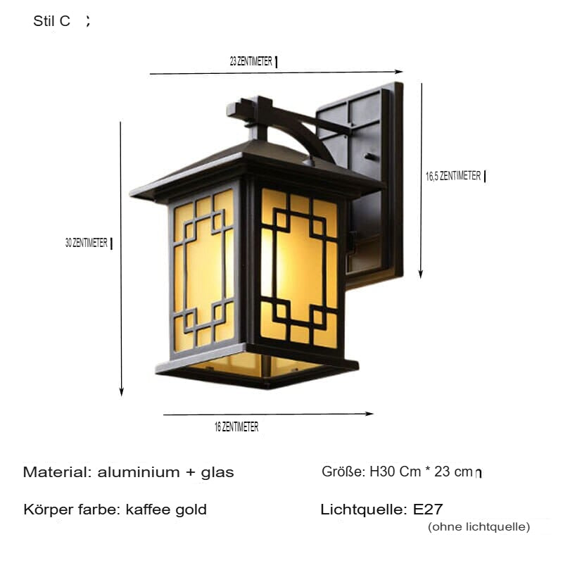 Vintage outdoor wall light retro