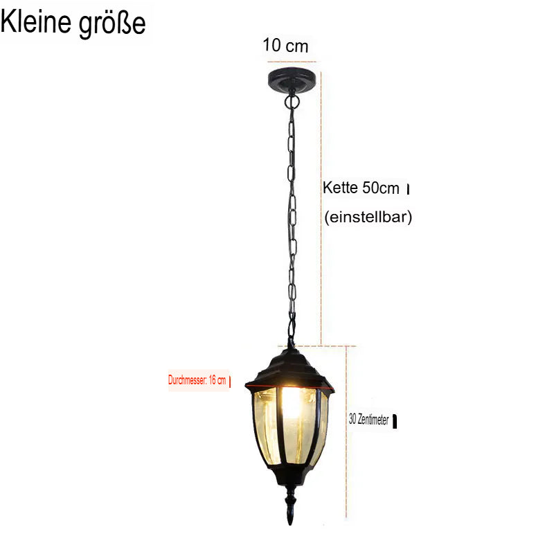Vintage outdoor light in chandelier style