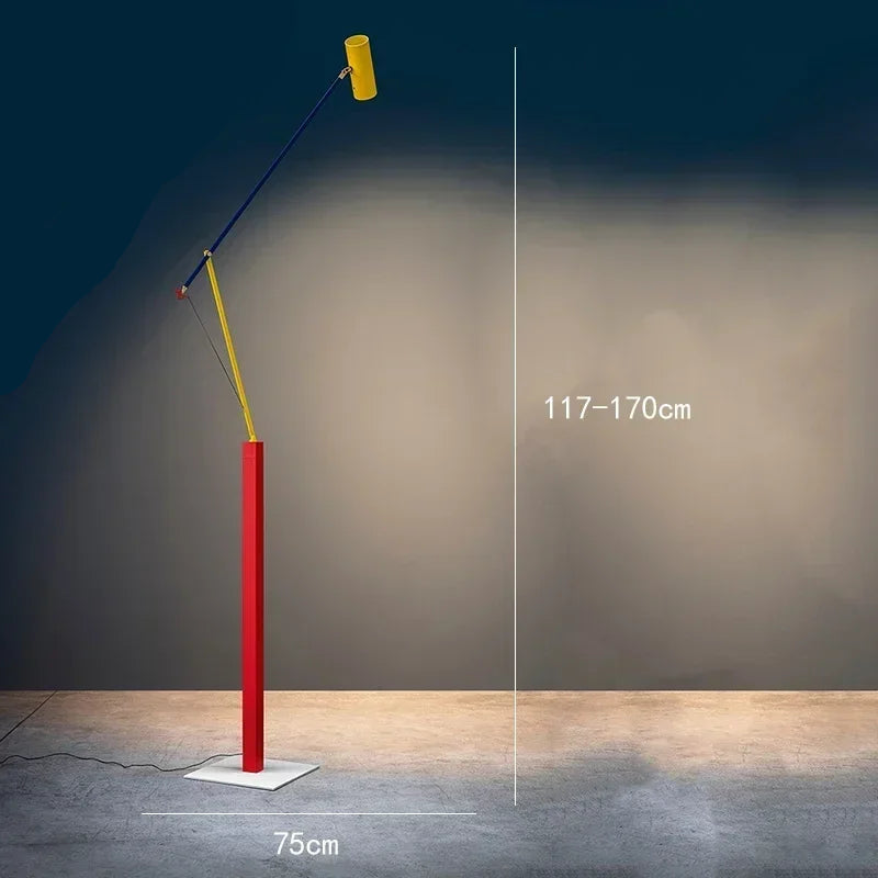 Verstellbare nordische Bogenstehlampe
