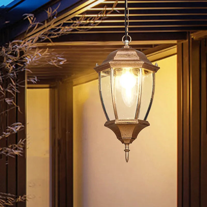Vintage outdoor light in chandelier style