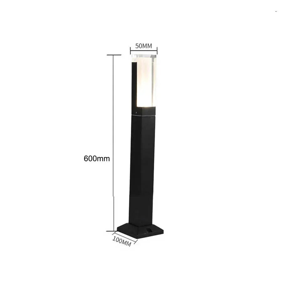 LED-Pollerleuchte mit Bewegungsmelder