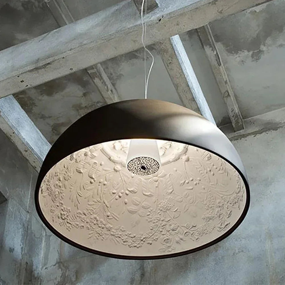 Skandinavische LED Hängeleuchte mit Resin