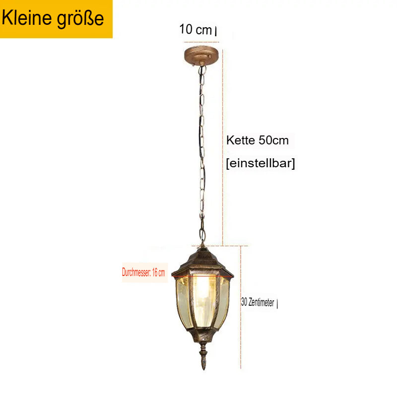 Vintage outdoor light in chandelier style