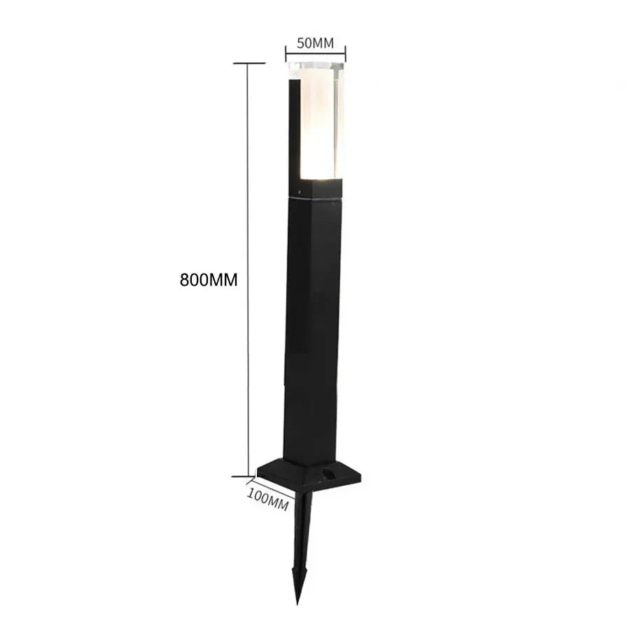 LED-Pollerleuchte mit Bewegungsmelder